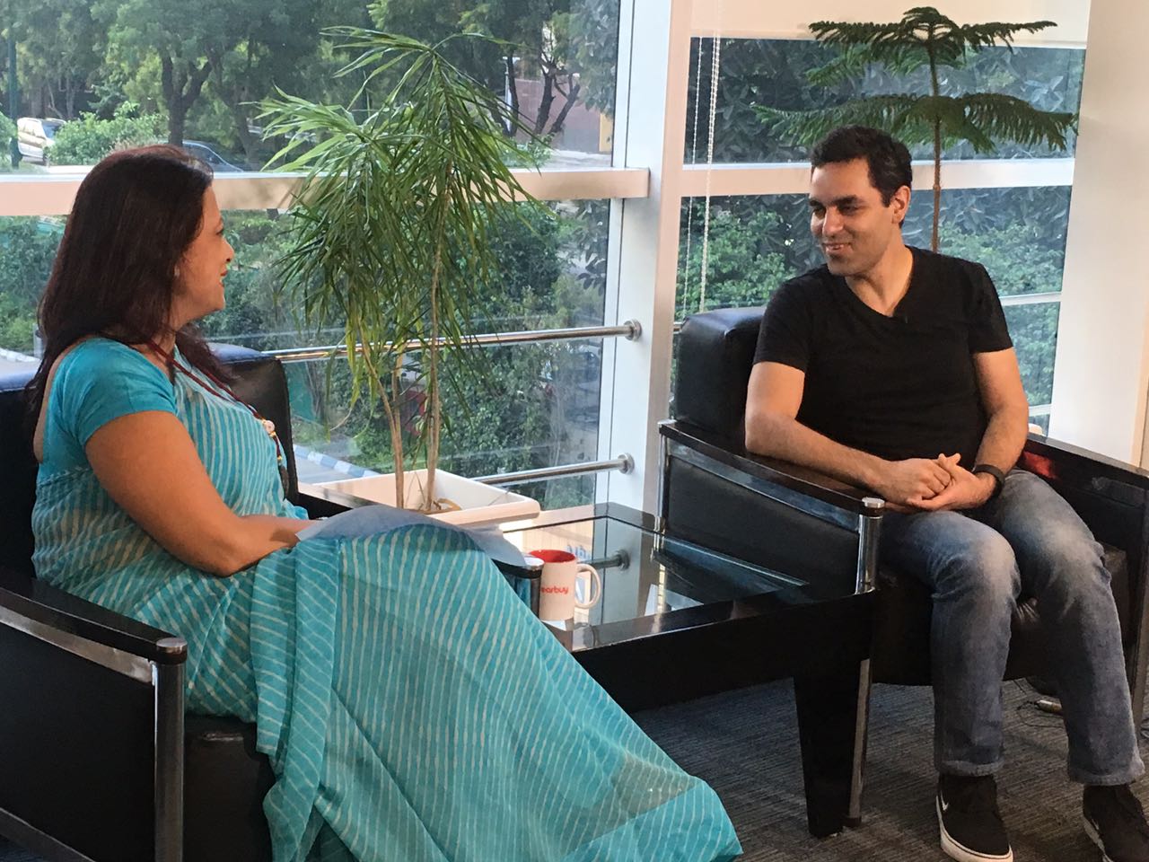 Interview with Ankur Warikoo at Nearbuy Office in Gurgaon